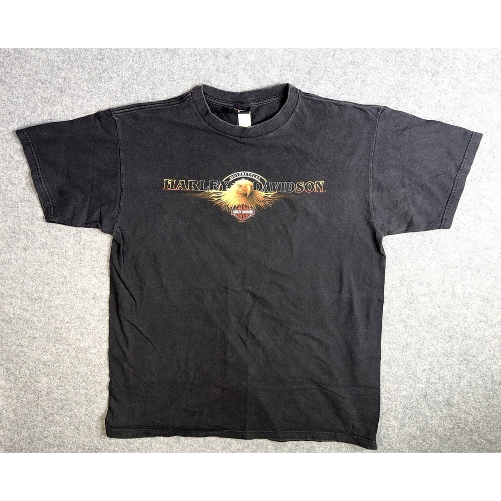 Harley-Davidson Stone Mountain GA Eagle Graphic Black T-Shirt ©2001 XL